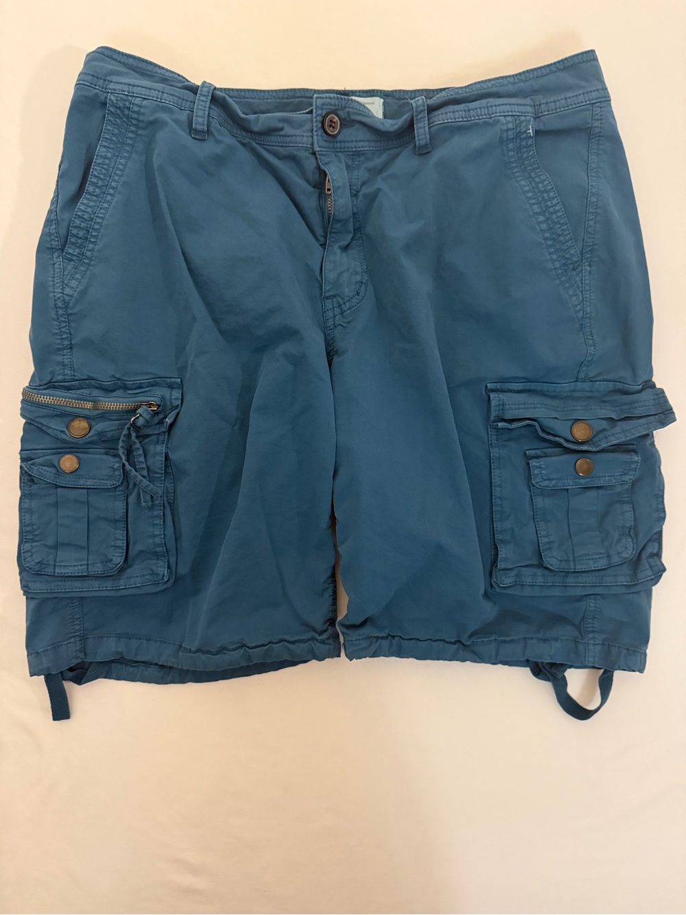 Blue Women's Cargo Shorts with Utility Pockets